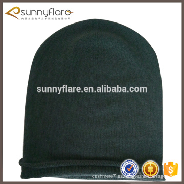 100% cashmere 7gg rollo beanie deporte sombrero